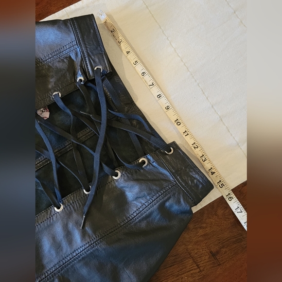 Y2K Vintage Leather Corset Skirt S/M - Picture 7 of 12
